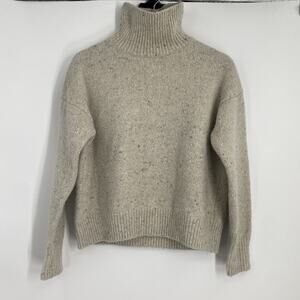 Vince Turtleneck Chunky Knit Sweater Size XS Speckled Granola Grunge 993